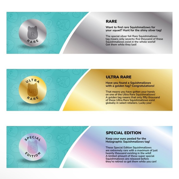 Squishmallows | Toys | Squishmallows Rare Tags | Poshmark